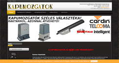 Desktop Screenshot of kapumozgatok.hu