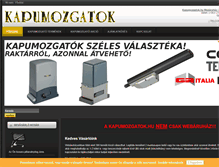 Tablet Screenshot of kapumozgatok.hu